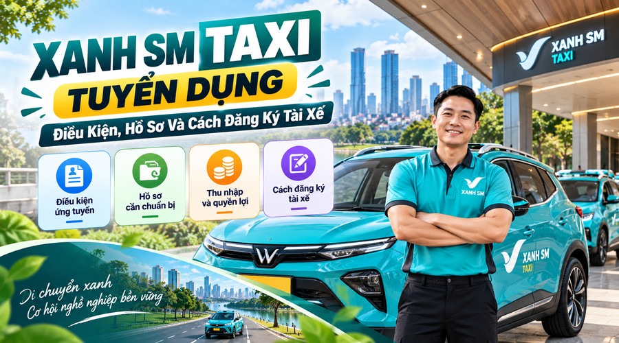 Xanh SM Taxi Tuyển Dụng: Điều Kiện, Hồ Sơ Và Cách Đăng Ký Tài Xế