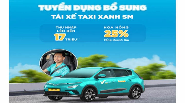 Xanh SM Taxi tuyển dụng chính sách xanh sm taxi cho tài xế