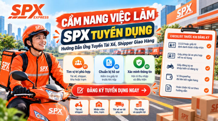 SPX Tuyển Dụng: Hướng Dẫn Ứng Tuyển Tài Xế, Shipper Giao Hàng